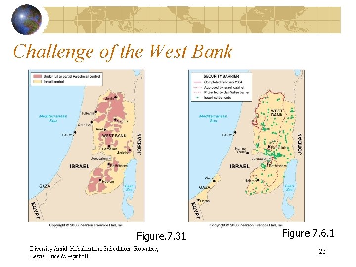 Challenge of the West Bank Figure. 7. 31 Diversity Amid Globalization, 3 rd edition:
