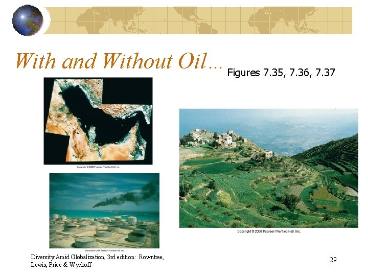 With and Without Oil… Figures 7. 35, 7. 36, 7. 37 Diversity Amid Globalization,