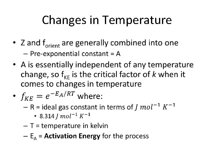 Changes in Temperature • 