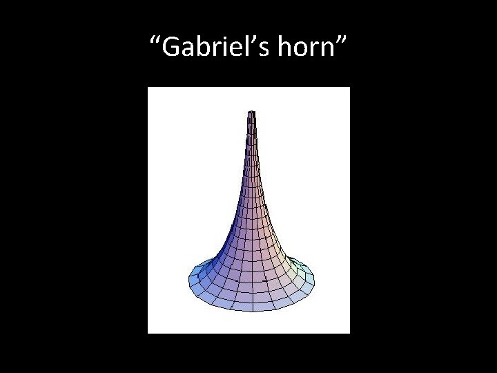 “Gabriel’s horn” 