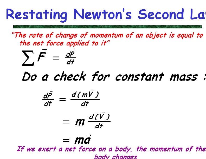 Physics 218, Chapter 3 and 4 38 