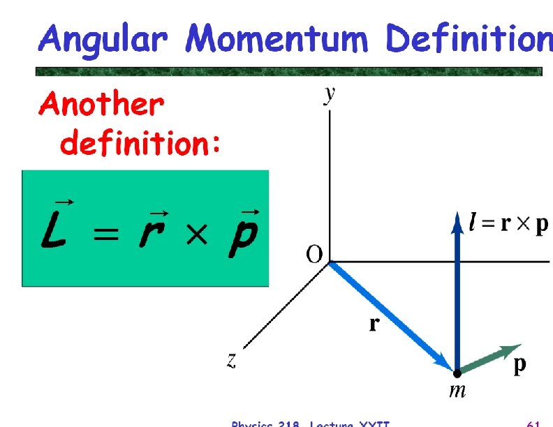 Physics 218, Chapter 3 and 4 68 