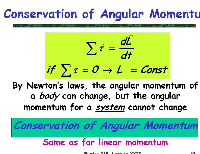 Physics 218, Chapter 3 and 4 69 