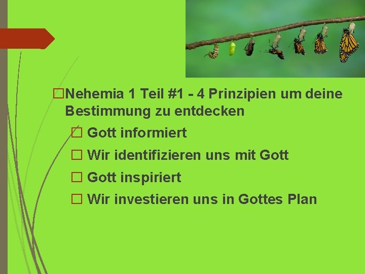 �Nehemia 1 Teil #1 - 4 Prinzipien um deine Bestimmung zu entdecken � Gott