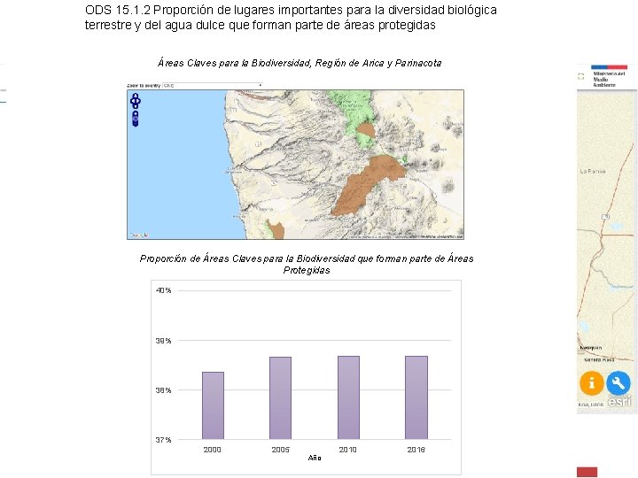 ODS 15. 1. 2 Proporción de lugares importantes para la diversidad biológica terrestre y