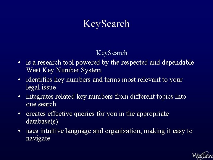 Key. Search • • • Key. Search is a research tool powered by the