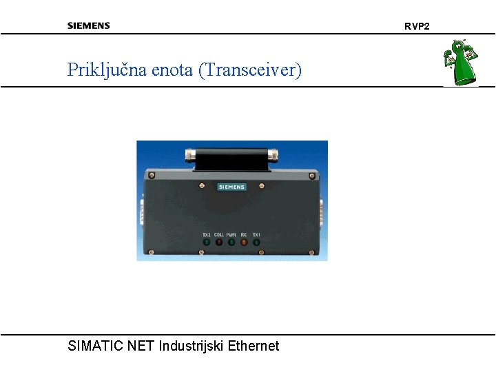 RVP 2 Priključna enota (Transceiver) SIMATIC NET Industrijski Ethernet 