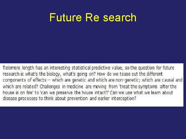 Future Re search 