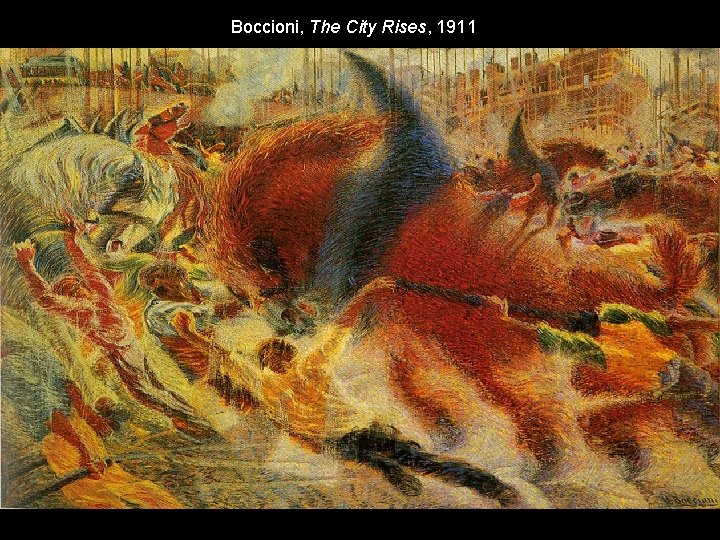Boccioni, The City Rises, 1911 