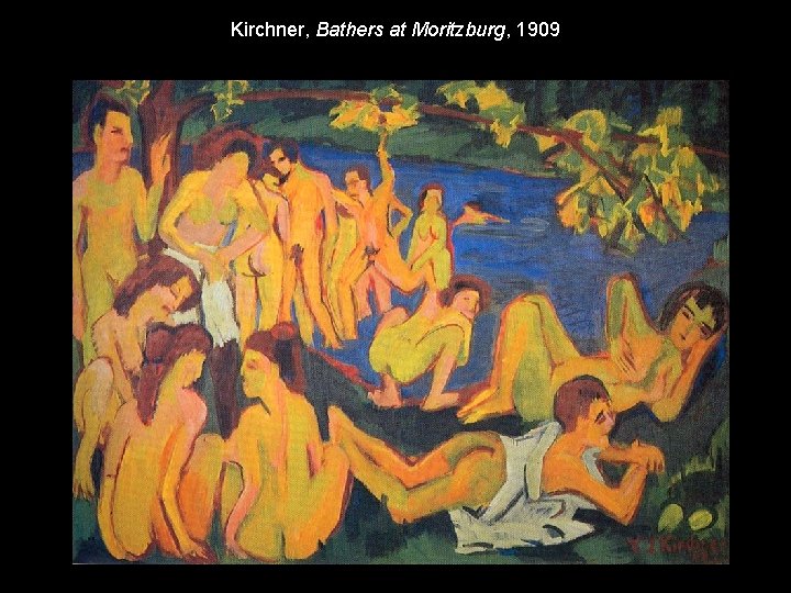 Kirchner, Bathers at Moritzburg, 1909 