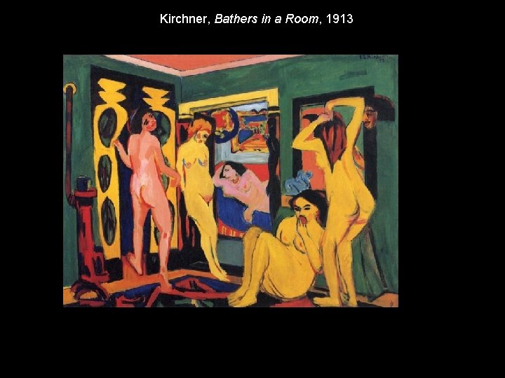 Kirchner, Bathers in a Room, 1913 