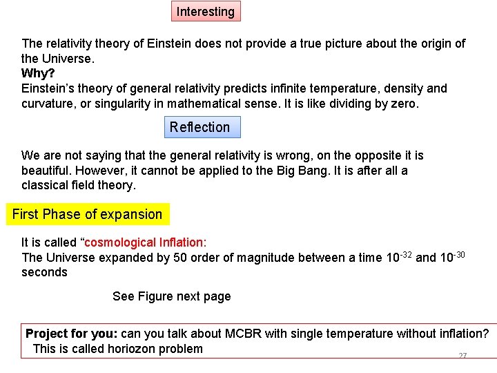 Interesting The relativity theory of Einstein does not provide a true picture about the