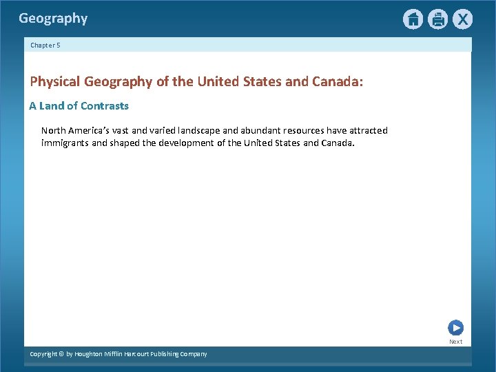 Geography Chapter 5 Physical Geography of the United States and Canada: A Land of