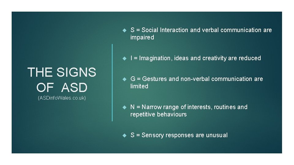 Passive Asd ASD Presentations within a family and ways to