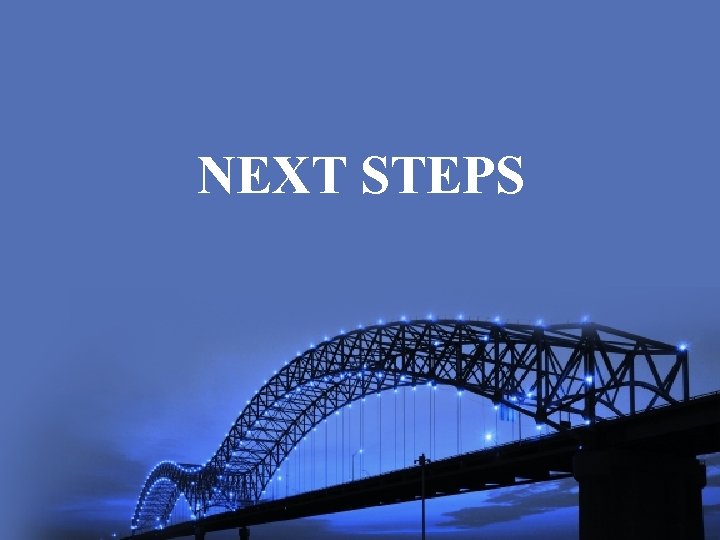 NEXT STEPS 