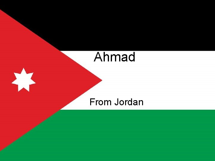 Ahmad From Jordan 