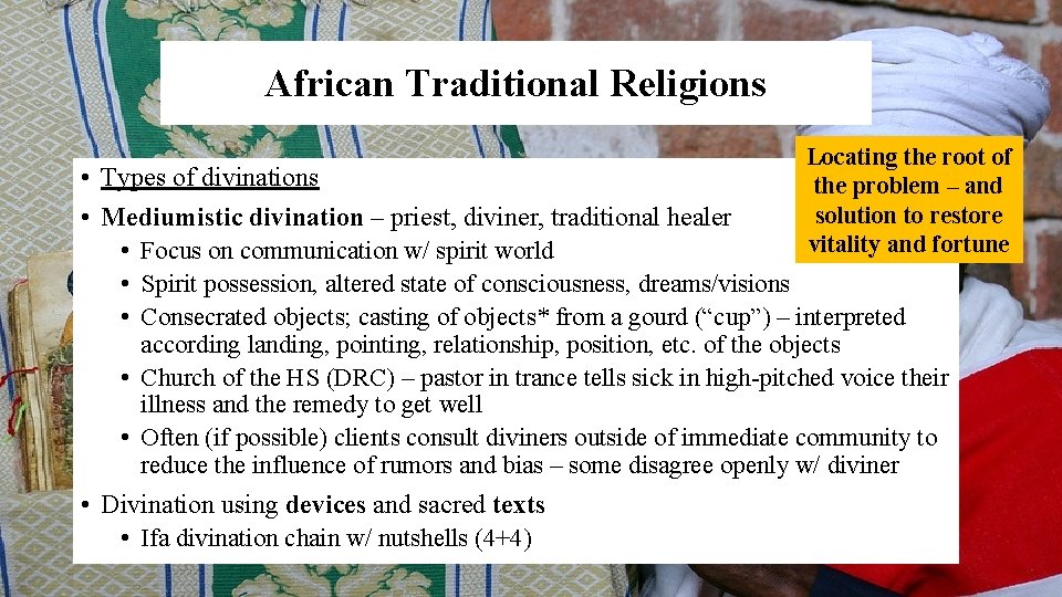 African. Dei Traditional Religions Missio – Mission of God Locating the root of the