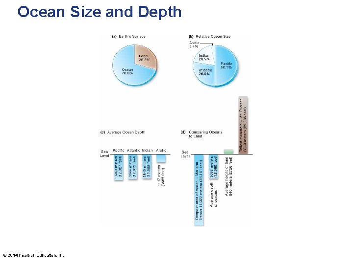 Ocean Size and Depth © 2014 Pearson Education, Inc. 