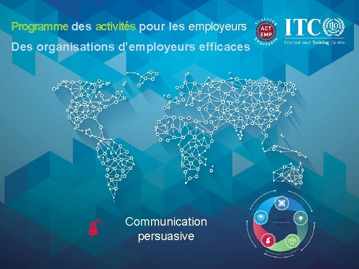 Programme des activités pour les employeurs Des organisations d’employeurs efficaces Communication persuasive 1 