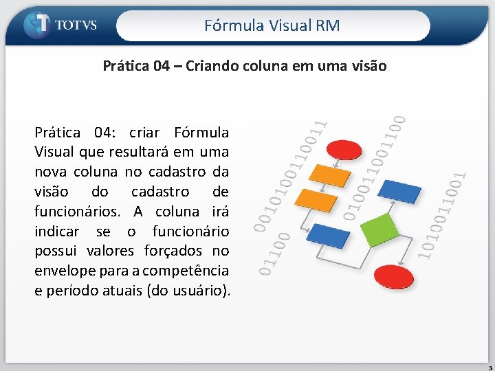 Fórmula Visual RM Prática 04 – Criando coluna em uma visão Prática 04: criar