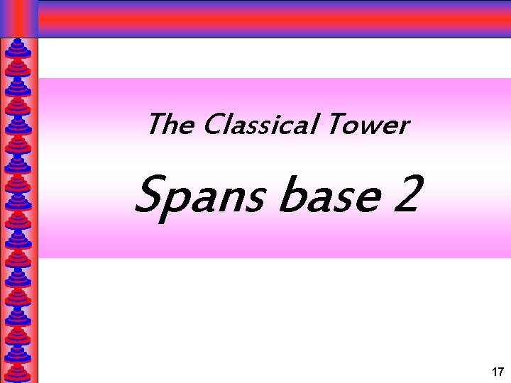 The Classical Tower Spans base 2 17 
