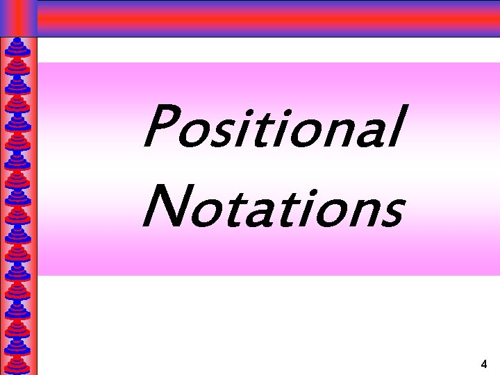 Positional Notations 4 
