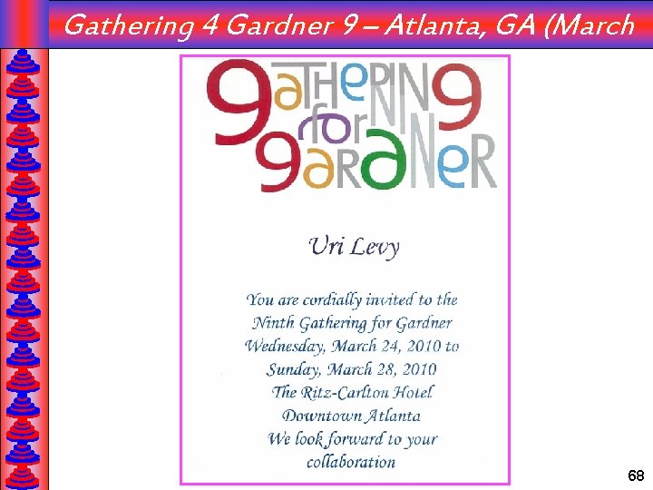 Gathering 4 Gardner 9 – Atlanta, GA (March `10) 68 