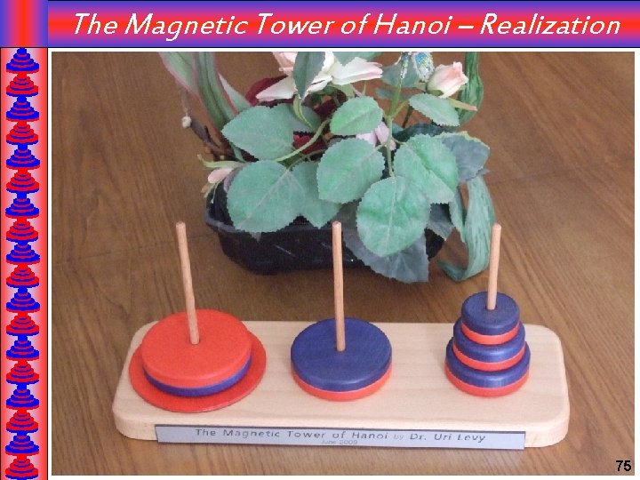 The Magnetic Tower of Hanoi – Realization 75 