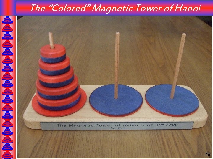 The “Colored” Magnetic Tower of Hanoi 76 