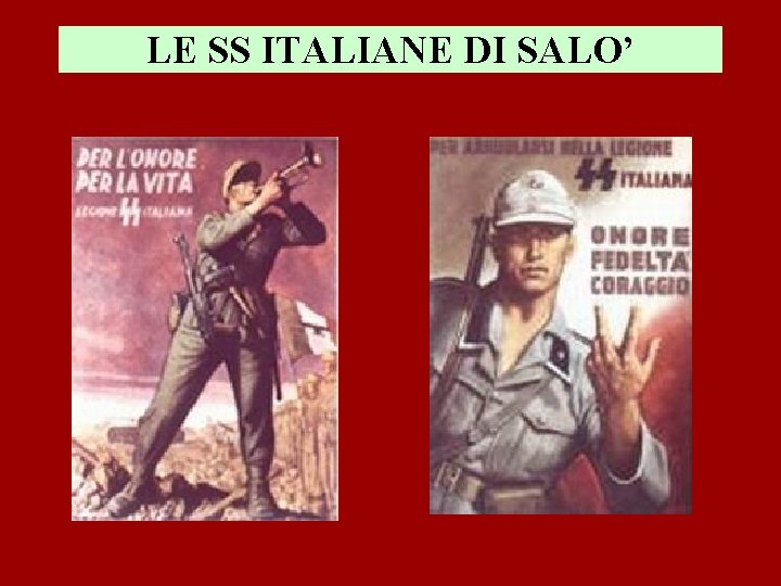 LE SS ITALIANE DI SALO’ 