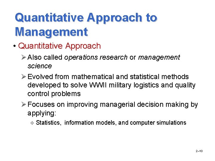 Management Stephen P Robbins Chapter 2 Mary Coulter