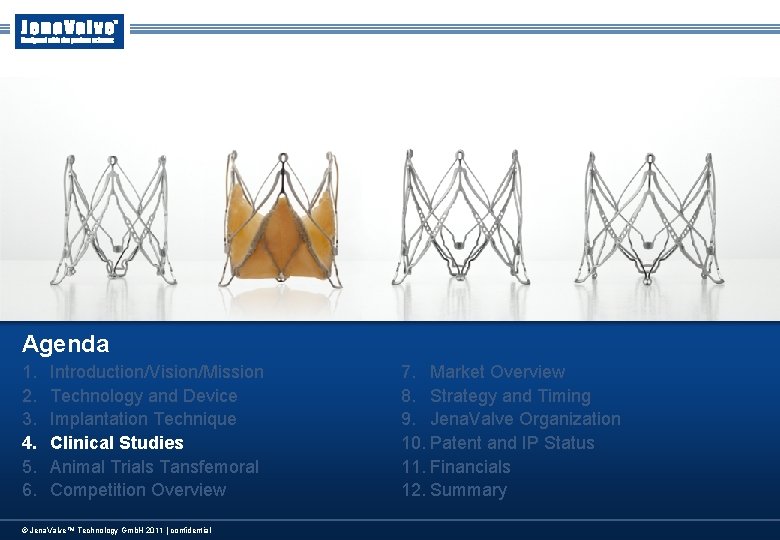 Agenda 1. 2. 3. 4. 5. 6. Introduction/Vision/Mission Technology and Device Implantation Technique Clinical Agenda 1. 2. 3. 4. 5. 6. Introduction/Vision/Mission Technology and Device Implantation Technique Clinical