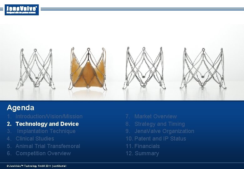 Agenda 1. 2. 3. 4. 5. 6. Introduction/Vision/Mission Technology and Device Implantation Technique Clinical Agenda 1. 2. 3. 4. 5. 6. Introduction/Vision/Mission Technology and Device Implantation Technique Clinical
