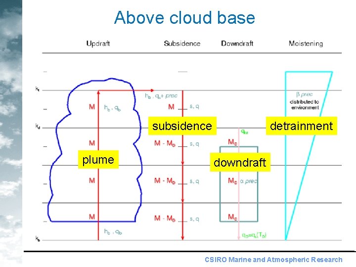 Above cloud base subsidence plume detrainment downdraft CSIRO Marine and Atmospheric Research 