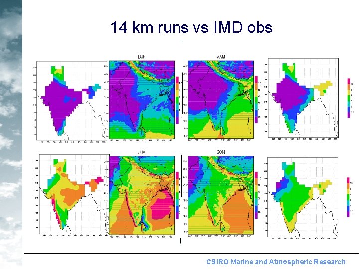 14 km runs vs IMD obs CSIRO Marine and Atmospheric Research 