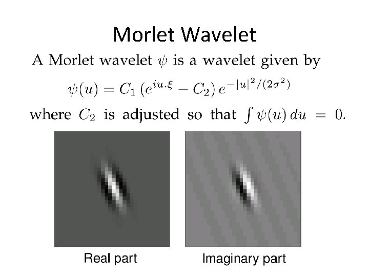 Morlet Wavelet 