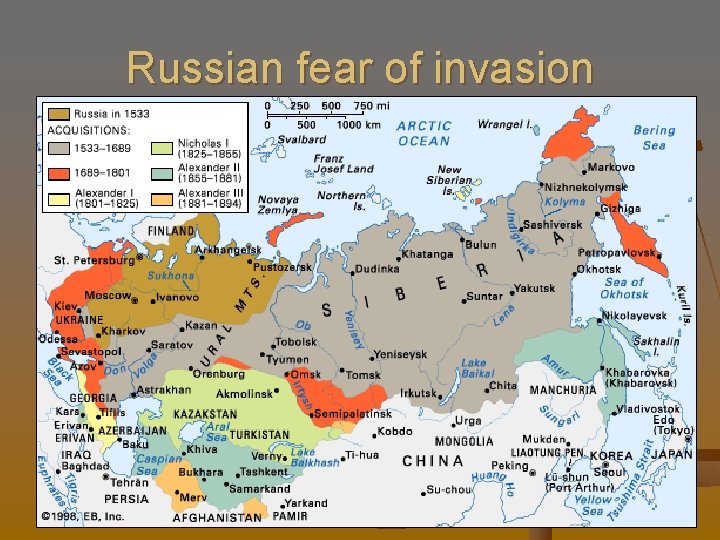 Russian fear of invasion 