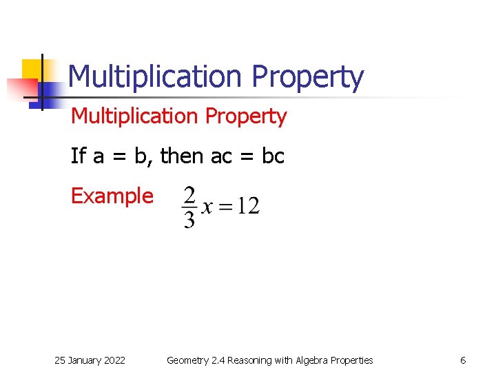 Geometry 2 4 Algebra Properties Essential Question How