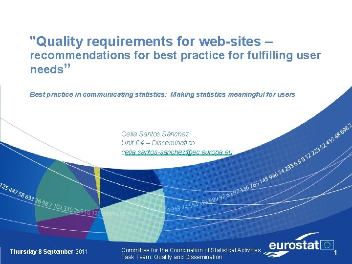 "Quality requirements for web-sites – recommendations for best practice for fulfilling user needs” Best