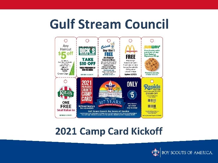 Gulf Stream Council 2021 Camp Card Kickoff 
