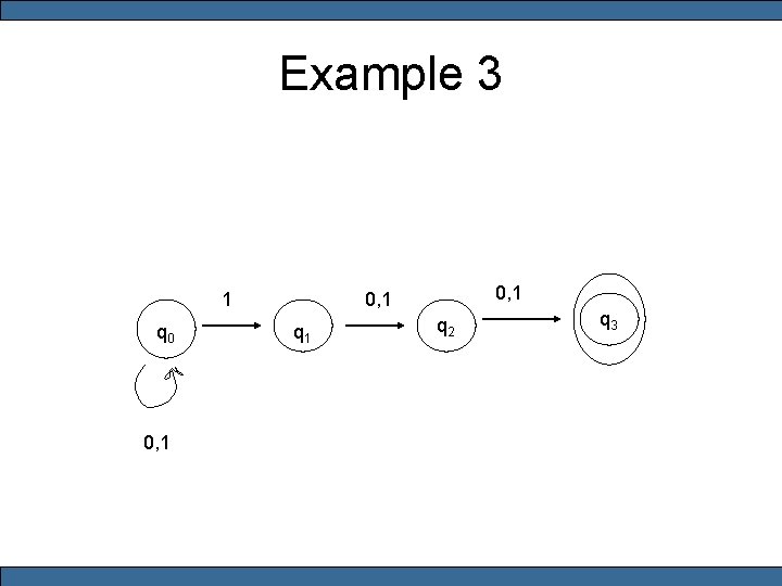 Example 3 1 q 0 0, 1 q 2 q 3 