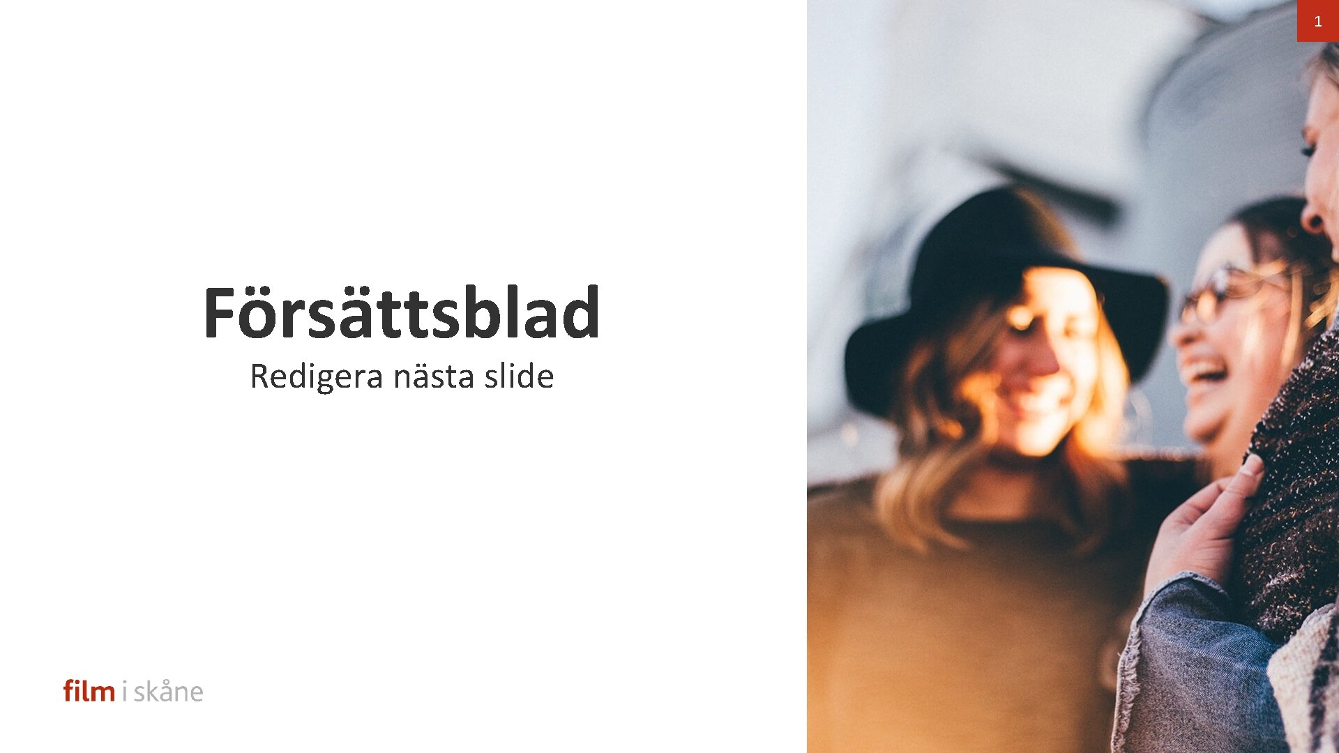 1 Försättsblad Redigera nästa slide 