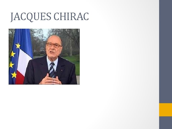 JACQUES CHIRAC 
