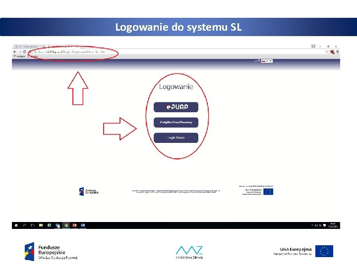 Logowanie do systemu SL 14 