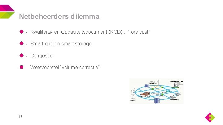 Netbeheerders dilemma - Kwaliteits- en Capaciteitsdocument (KCD) : “fore cast” - Smart grid en