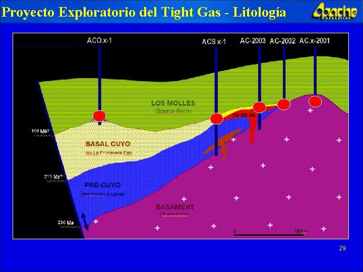 Proyecto Exploratorio del Tight Gas - Litología ARGENTINA 29 