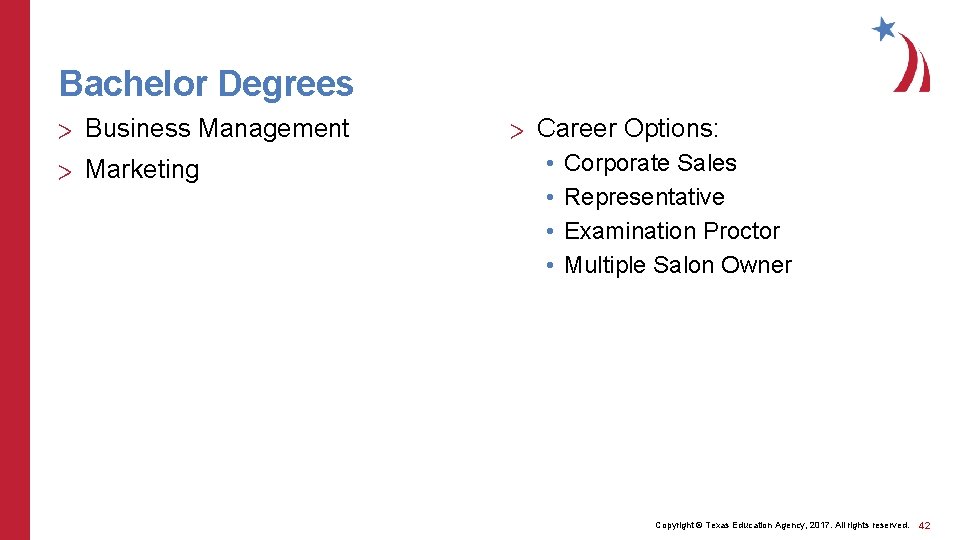 Bachelor Degrees > Business Management > Marketing > Career Options: • • Corporate Sales