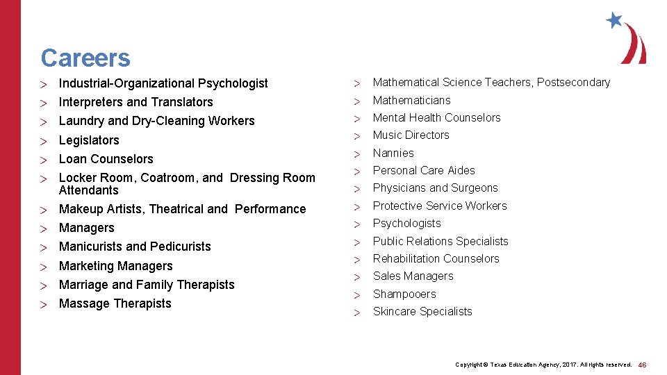 Careers > > > Industrial-Organizational Psychologist > Mathematical Science Teachers, Postsecondary Interpreters and Translators