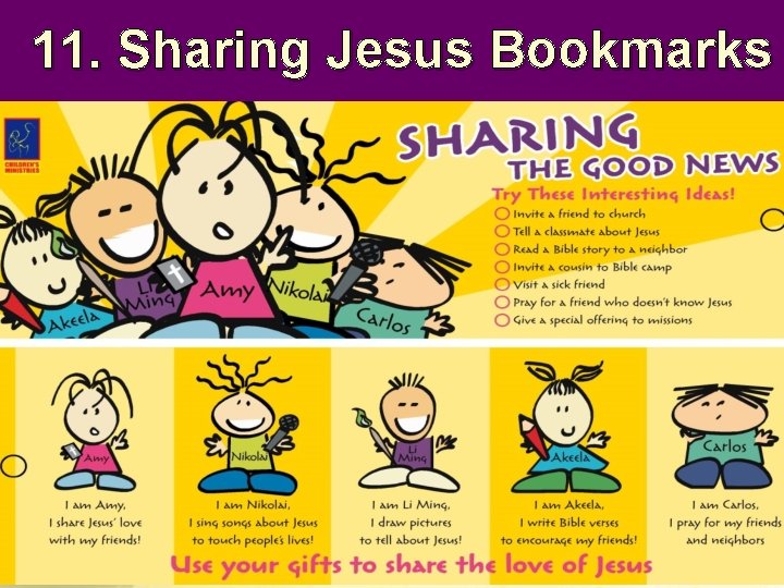 11. Sharing Jesus Bookmarks 