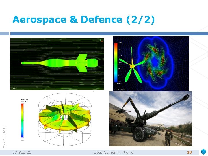 © Zeus Numerix Aerospace & Defence (2/2) 07 -Sep-21 Zeus Numerix - Profile 19